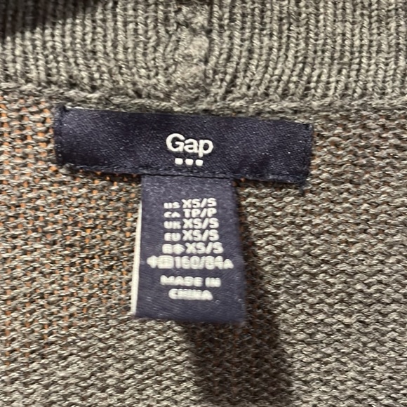 Gap womens gray oversize short sleeve cardigan sweater size xsmall / small . - Picture 3 of 7
